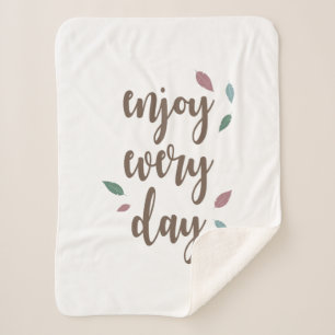 Manta Sherpa Texto de caligrafía de cita de motivación