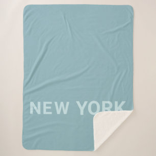 Manta Sherpa Texto de Nueva York