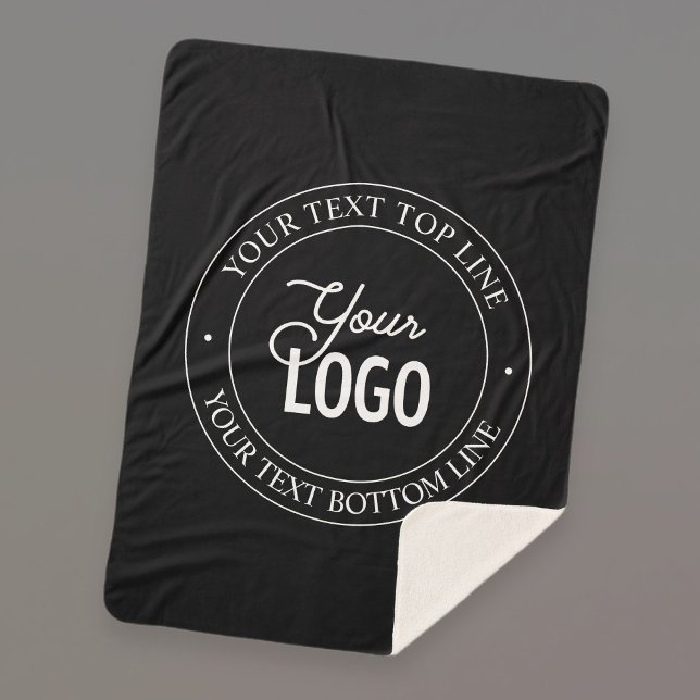 Manta Sherpa Texto de Personalizable y sustitución de logotipos (Subido por el creador)