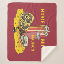 Manta Sherpa Texto personalizado Película Buff