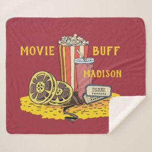 Manta Sherpa Texto personalizado Película Buff