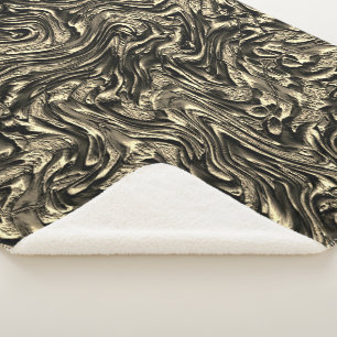 Manta Sherpa Textura áspera de sepia con relieve de muesca