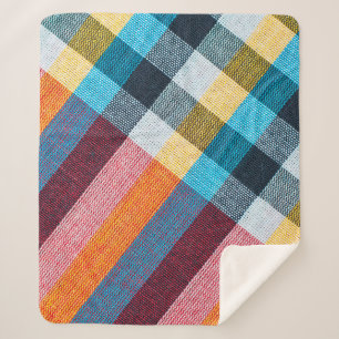 Manta Sherpa Textura de cierre de tela, taparrabo estilo tailan