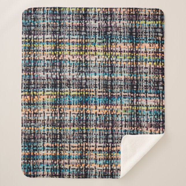 Manta Sherpa Textura de fondo de tela de cuadernillo (Anverso)