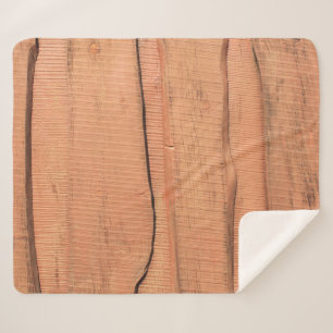 Manta Sherpa Textura de madera