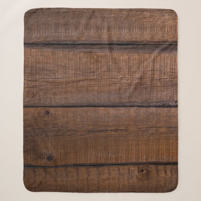 Manta Sherpa Textura de madera de árbol de fondo (Anverso)