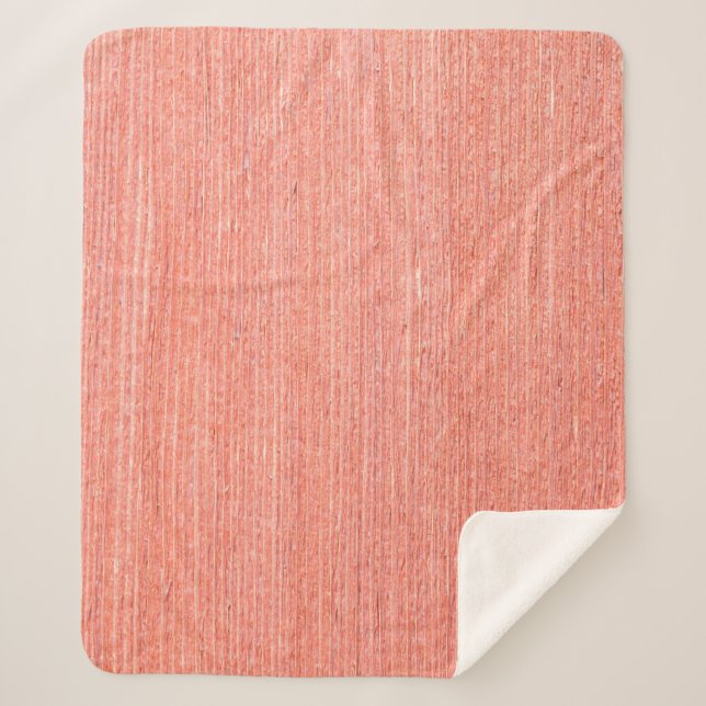 Manta Sherpa Textura de madera marrón natural y fondo transpare (Anverso)