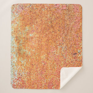 Manta Sherpa Textura del metalabstracto pintado antiguo, edad, 