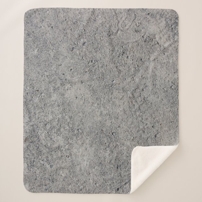 Manta Sherpa Textura gris de pared de cemento concreto (Anverso)