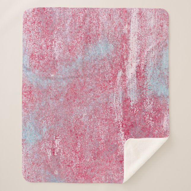 Manta Sherpa textura metalizado con arañazos y grietas abstract (Anverso)