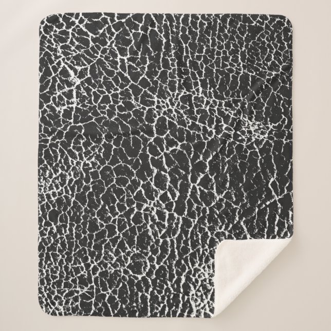 Manta Sherpa Textura superficial angustiada de cocodrilo o serp (Anverso)