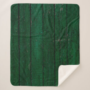 Manta Sherpa Texture and background old wood painted green pain