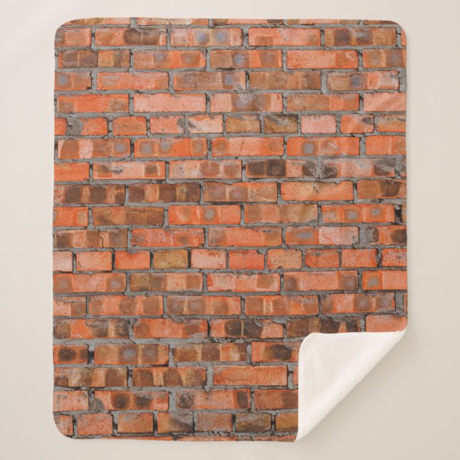Manta Sherpa Texture of an old brick wall closeupaged,architect (Anverso)