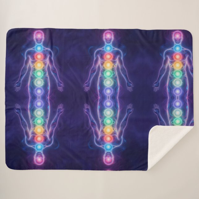 Manta Sherpa  The 7 Chakras (Anverso (horizontal))