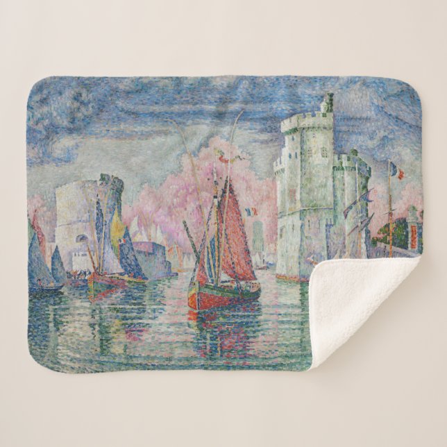 Manta Sherpa The Bonaventure Pine, Oil Painting, Paul Signac (Anverso (horizontal))