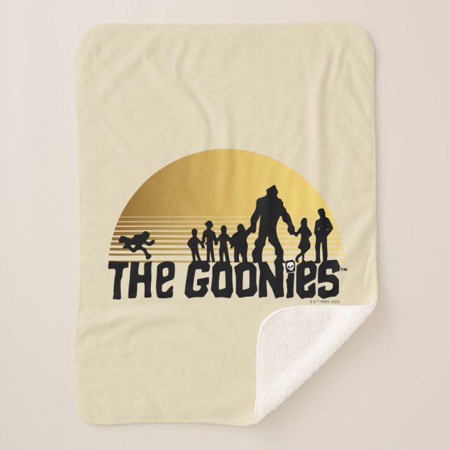 Manta Sherpa The Goonies Sunset Silhouette Graphic (Anverso)