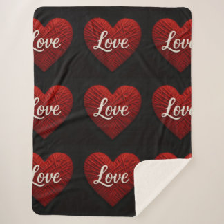 Manta Sherpa "The Greatest of These" Sherpa Yarn Look Blanket