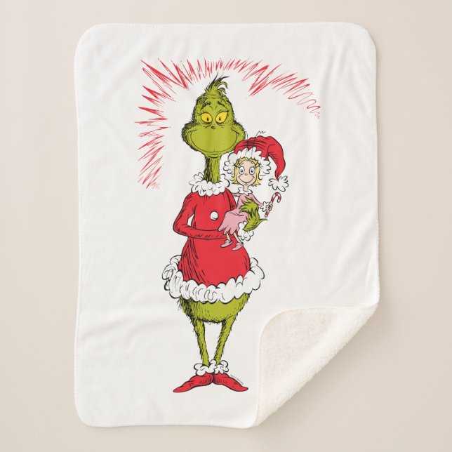Manta Sherpa The Grinch Holds Cindy Lou Who (Anverso)