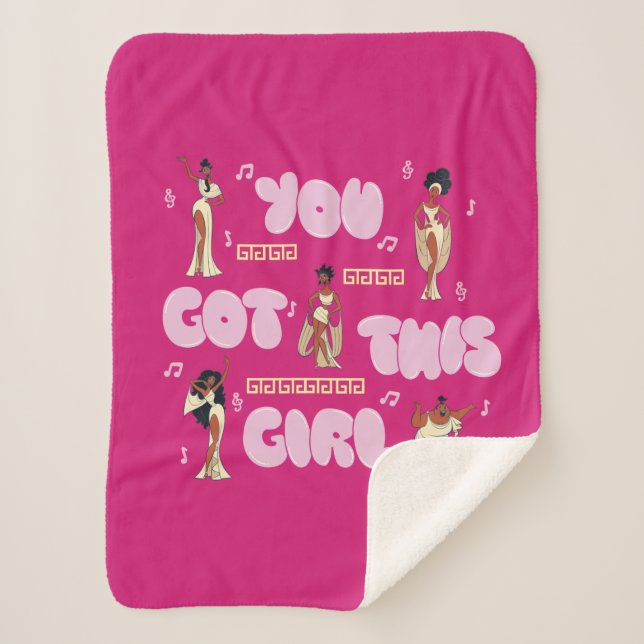 Manta Sherpa The Muses - You Got This Girl Sherpa Blanket (Anverso)