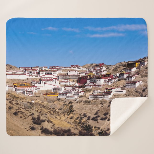 Manta Sherpa Tíbet - Monasterio Budista Ganden (Anverso (horizontal))