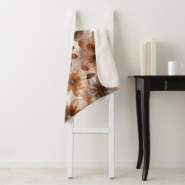 Manta Sherpa Tie Dye Autumn Floral