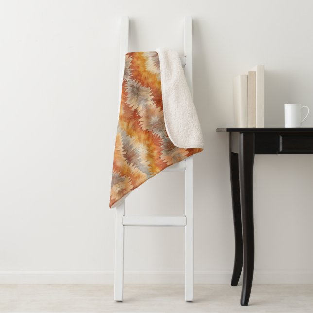 Manta Sherpa Tie Dye Organic Art (In situ)