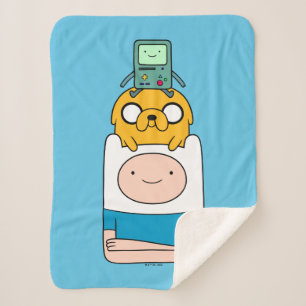 Manta Sherpa Tiempo de aventura BMO, Jake y Finn
