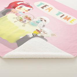 Manta Sherpa Tiempo de té