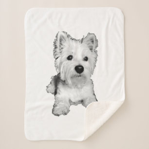 Manta Sherpa Tierra blanca oeste - Westie