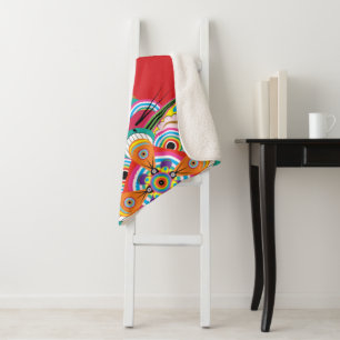 Manta Sherpa Tiger Dragon Mandala Pequeño Sherpa Blanket