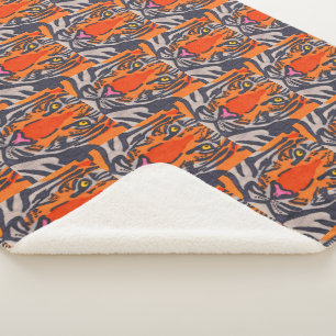 Manta Sherpa Tiger - Sherpa Blanket