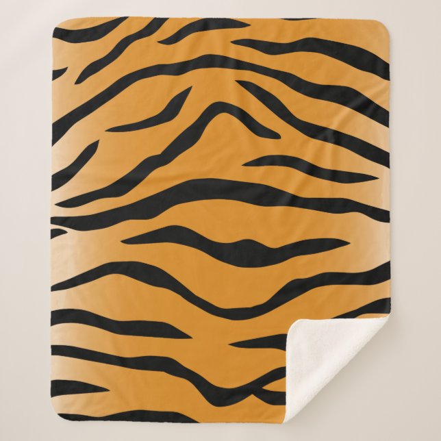 Manta Sherpa Tiger stripes pattern (Anverso)