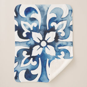 Manta Sherpa Tile cobalto II
