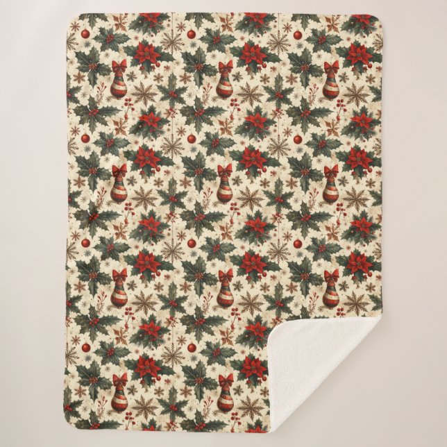 Manta Sherpa Timeless Christmas  (Anverso)