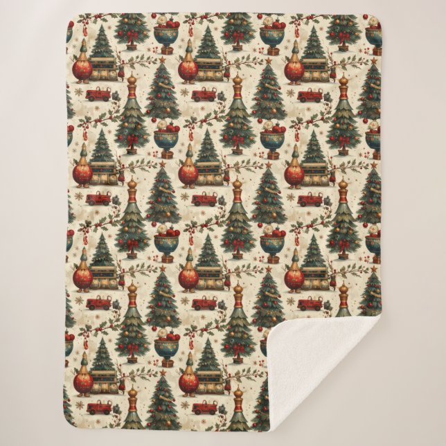 Manta Sherpa Timeless Christmas Vibes (Anverso)