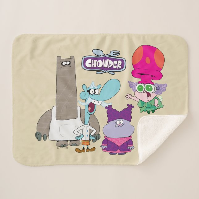 Manta Sherpa Tintzel, Mung, Chowder y Truffles (Anverso (horizontal))