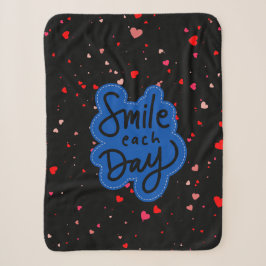 Manta Sherpa Tipografía de sonrisa