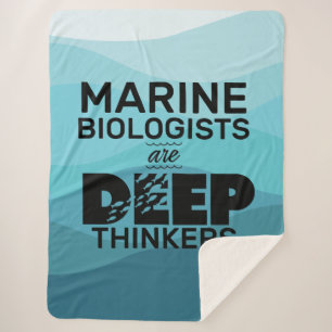 Manta Sherpa Tipografía del biólogo marino