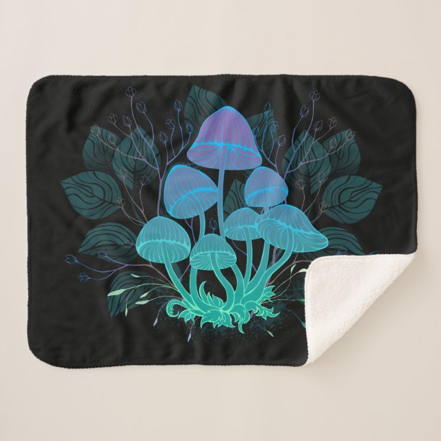 Manta Sherpa Toadstools en Bushes (Anverso (horizontal))