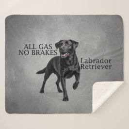 Manta Sherpa Todo Gasolina Sin Frenos Black Lab