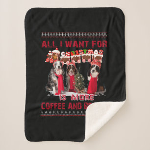 Manta Sherpa Todo Lo Que Quiero De Beagle Y Café En El Evento D