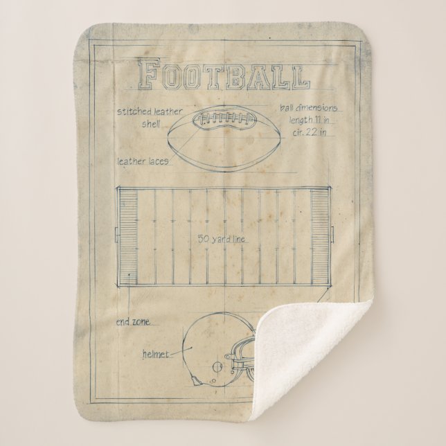 Manta Sherpa Todo sobre el juego - Fútbol (Anverso)