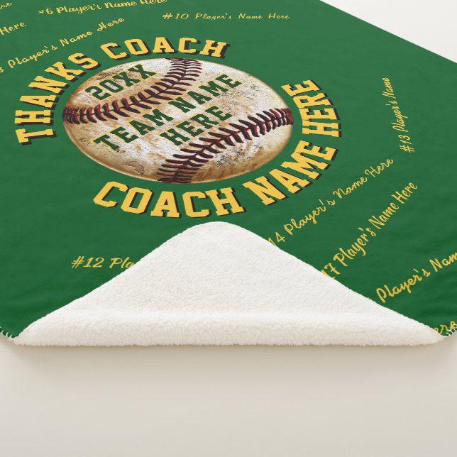 Manta Sherpa TODOS Los REGALOS del Mejor Entrenador de Béisbol  (3/4)