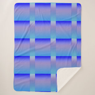 Manta Sherpa Tonos azules