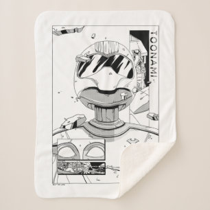 Manta Sherpa Toonami TOM 5 y SARA Comic Style Parachoque