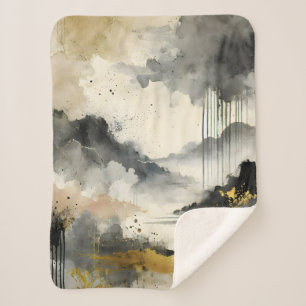 Manta Sherpa Tormenta dorada
