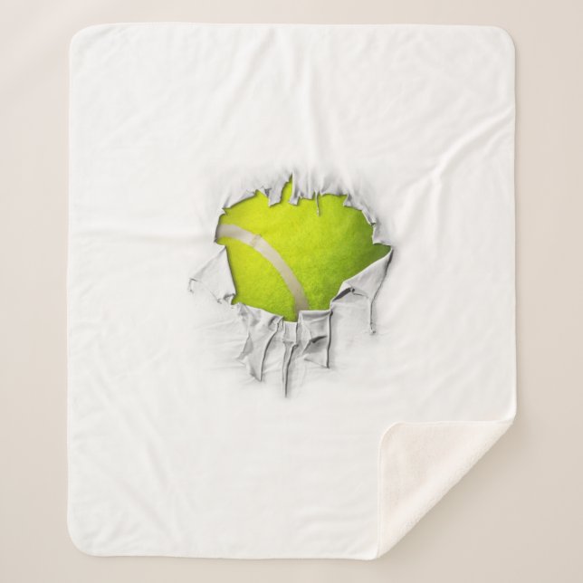 Manta Sherpa Torn Tennis Sherpa Blanket (Anverso)