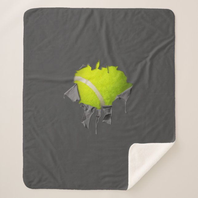 Manta Sherpa Torn Tennis Sherpa Blanket (Anverso)