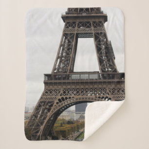 Manta Sherpa Torre Eiffel Paris Monumento Turista Sherpa Blanke