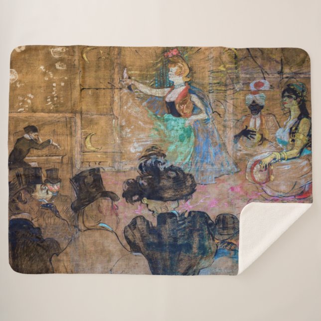 Manta Sherpa Toulouse-Lautrec - Baile morisca / Los Almehs (Anverso (horizontal))
